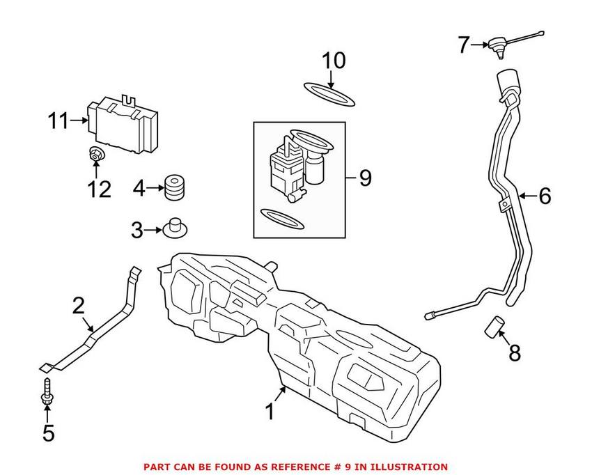 BMW Fuel Pump Assembly 16117243975